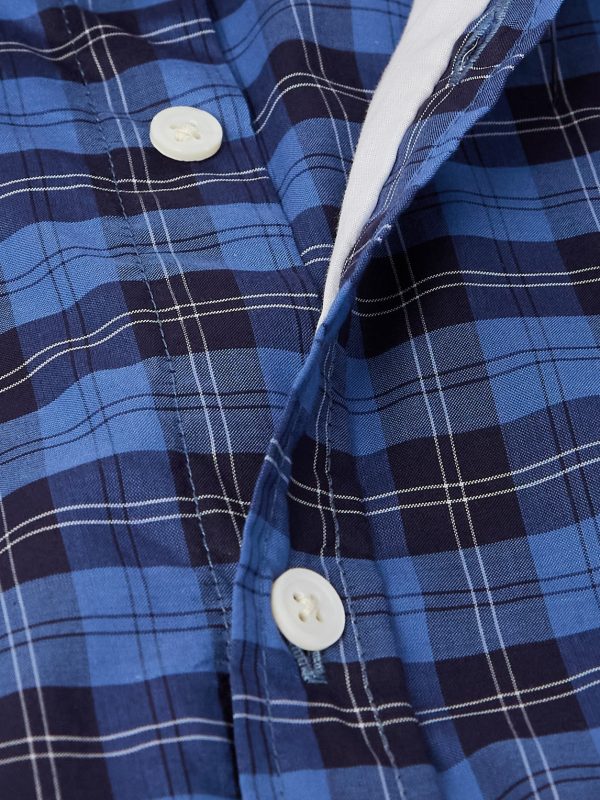 Genova Checked Cotton-Poplin Shirt - CU Genova Checked Cotton-Poplin Shirt - CU