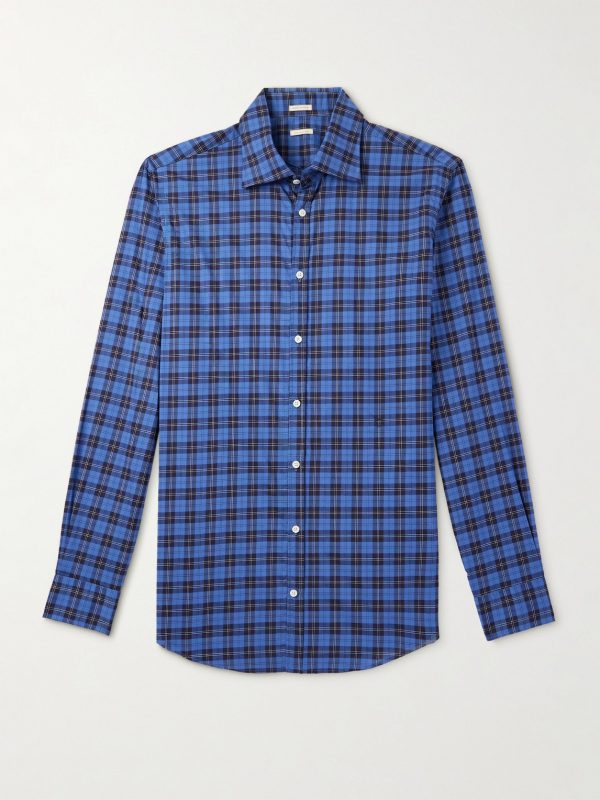 Genova Checked Cotton-Poplin Shirt Genova Checked Cotton-Poplin Shirt