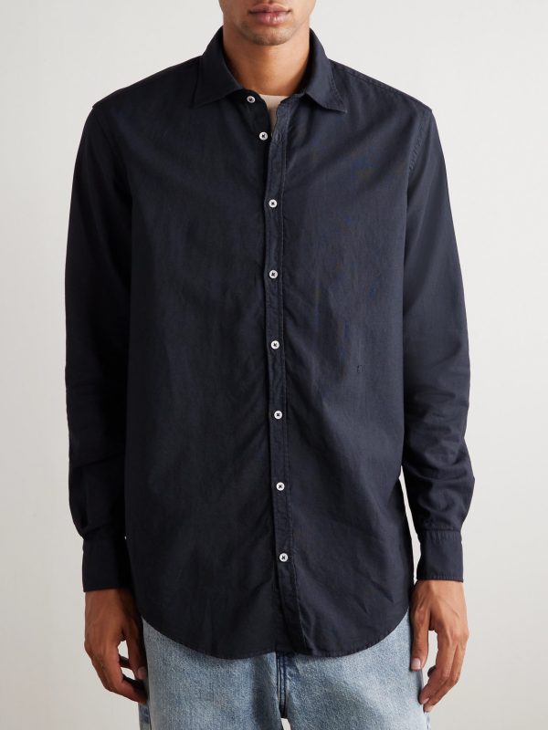 Genova Cutaway-Collar Cotton-Chambray Shirt - FR Genova Cutaway-Collar Cotton-Chambray Shirt - FR