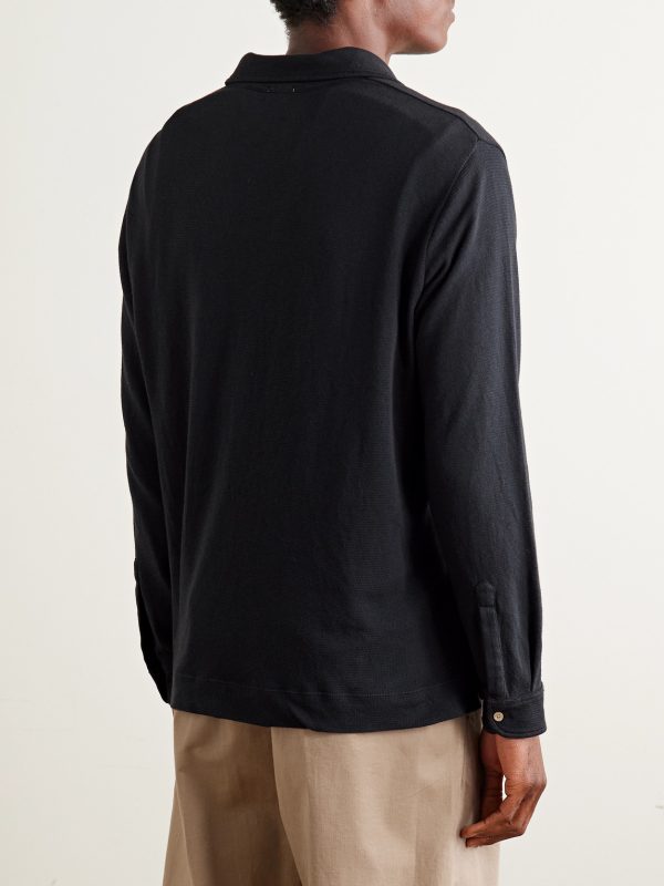 Cotton-Blend Polo Shirt - BK Cotton-Blend Polo Shirt - BK