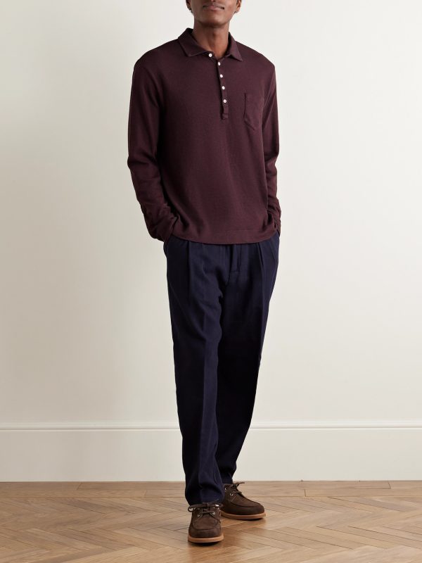 Cotton-Blend Polo Shirt - OU Cotton-Blend Polo Shirt - OU