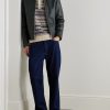 Robbie Fair Isle Wool-Blend Polo Sweater - OU