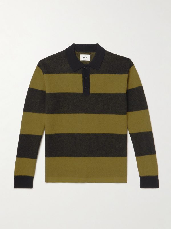 Rugby 60017 Striped Wool Polo Shirt Rugby 60017 Striped Wool Polo Shirt