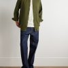 Canary Herringbone Cotton-Blend Flannel Shirt - OU Canary Herringbone Cotton-Blend Flannel Shirt - OU