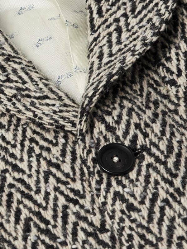 Mercury Herringbone Wool-Blend Coat - CU