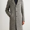 Mercury Herringbone Wool-Blend Coat - FR