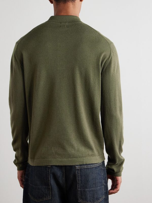 Wool Polo Shirt - BK Wool Polo Shirt - BK