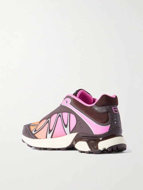 XT-WHISPER Rubber-Trimmed Mesh Sneakers - BK XT-WHISPER Rubber-Trimmed Mesh Sneakers - BK