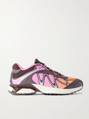 XT-WHISPER Rubber-Trimmed Mesh Sneakers