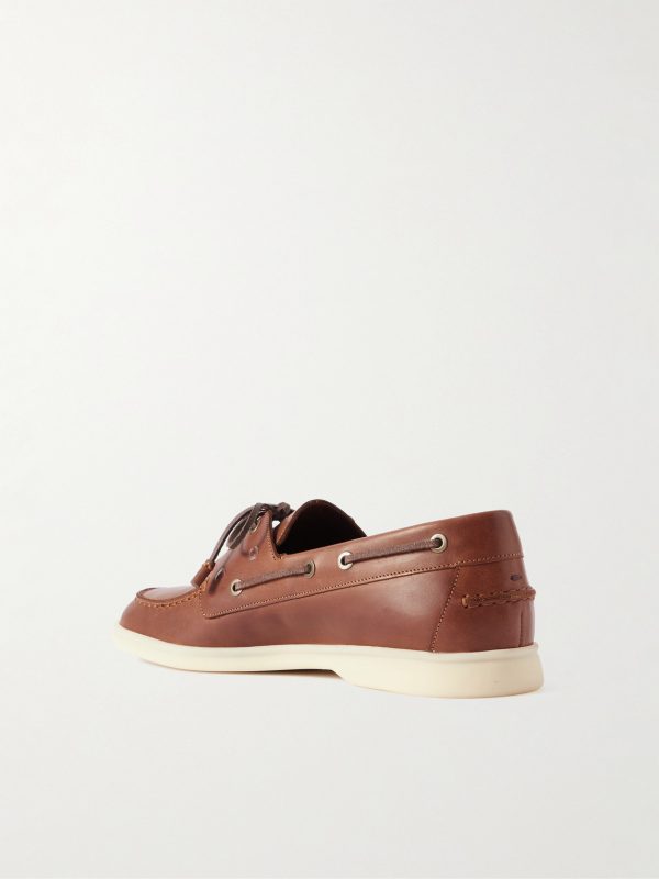 Leather Boat Shoes - BK