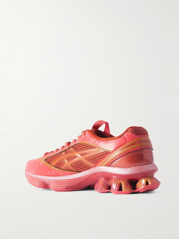 US6-S Gel-Kinetic Fluent Rubber-Trimmed Mesh Sneakers - BK US6-S Gel-Kinetic Fluent Rubber-Trimmed Mesh Sneakers - BK