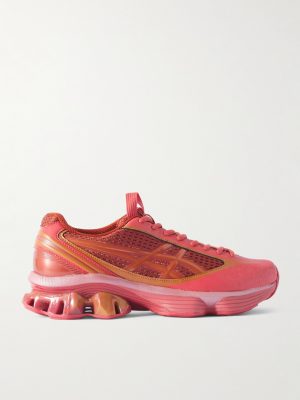 US6-S Gel-Kinetic Fluent Rubber-Trimmed Mesh Sneakers US6-S Gel-Kinetic Fluent Rubber-Trimmed Mesh Sneakers