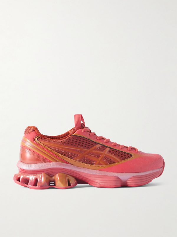 US6-S Gel-Kinetic Fluent Rubber-Trimmed Mesh Sneakers US6-S Gel-Kinetic Fluent Rubber-Trimmed Mesh Sneakers