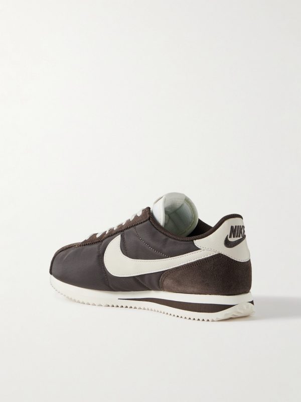 Cortez Suede and Leather-Trimmed Shell Sneakers - BK Cortez Suede and Leather-Trimmed Shell Sneakers - BK