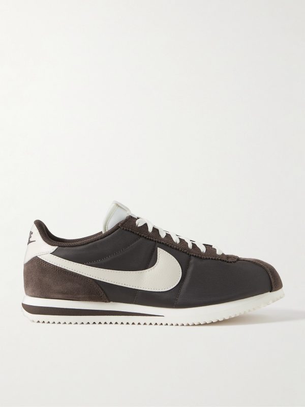 Cortez Suede and Leather-Trimmed Shell Sneakers Cortez Suede and Leather-Trimmed Shell Sneakers