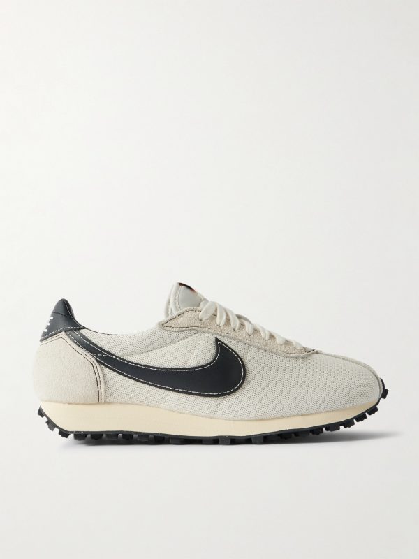 LD-1000 Leather and Suede-Trimmed Mesh Sneakers LD-1000 Leather and Suede-Trimmed Mesh Sneakers