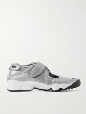 Air Rift Split-Toe Metallic Leather Sneakers Air Rift Split-Toe Metallic Leather Sneakers