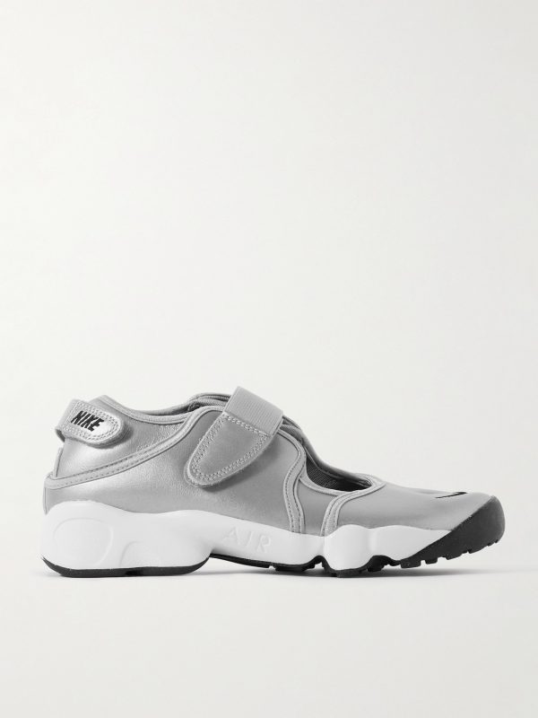 Air Rift Split-Toe Metallic Leather Sneakers Air Rift Split-Toe Metallic Leather Sneakers