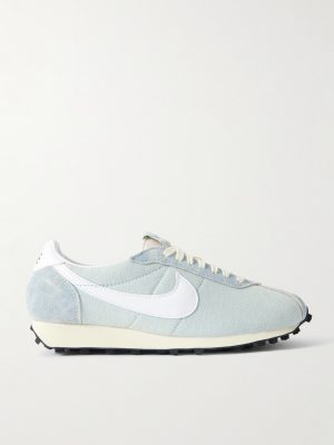 LD-1000 Leather and Suede-Trimmed Denim Sneakers LD-1000 Leather and Suede-Trimmed Denim Sneakers