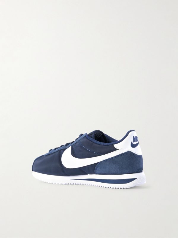Cortez Suede and Leather-Trimmed Shell Sneakers - BK Cortez Suede and Leather-Trimmed Shell Sneakers - BK