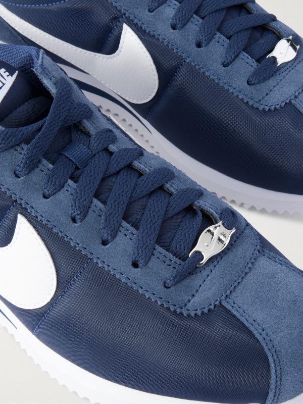 Cortez Suede and Leather-Trimmed Shell Sneakers - CU Cortez Suede and Leather-Trimmed Shell Sneakers - CU