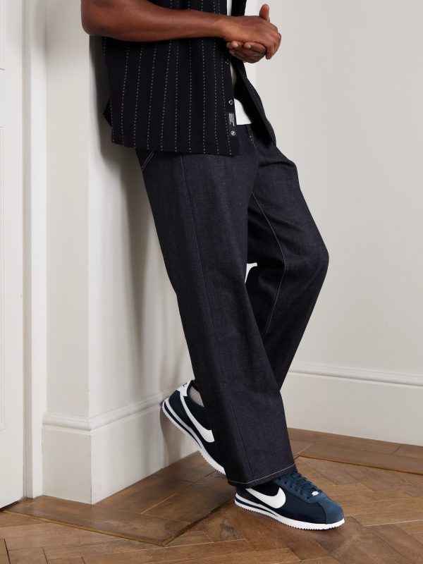 Cortez Suede and Leather-Trimmed Shell Sneakers - OU Cortez Suede and Leather-Trimmed Shell Sneakers - OU