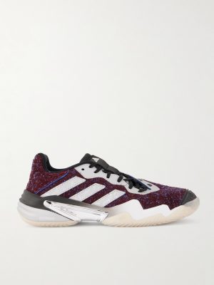 + Brain Dead Barricade 13 Leather and Rubber-Trimmed Textured-Suede Sneakers + Brain Dead Barricade 13 Leather and Rubber-Trimmed Textured-Suede Sneakers