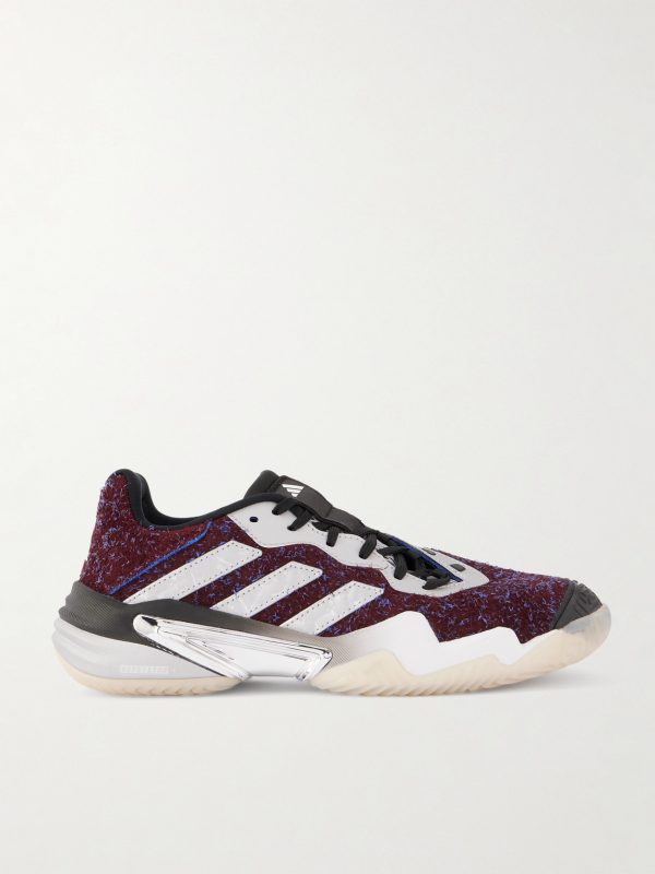 + Brain Dead Barricade 13 Leather and Rubber-Trimmed Textured-Suede Sneakers