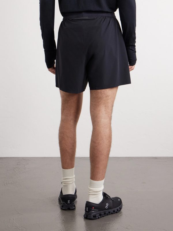 Performance Straight-Leg 5" Stretch Recycled-Shell Running Shorts - BK Performance Straight-Leg 5" Stretch Recycled-Shell Running Shorts - BK