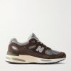 991v2 Suede and Mesh Sneakers 991v2 Suede and Mesh Sneakers