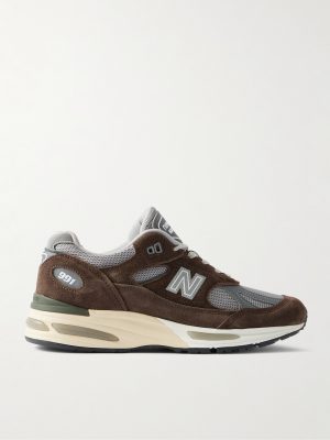 991v2 Suede and Mesh Sneakers 991v2 Suede and Mesh Sneakers