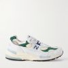 M992 Leather and Suede-Trimmed Mesh Sneakers M992 Leather and Suede-Trimmed Mesh Sneakers