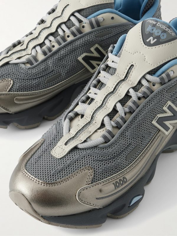 M1000 Logo-Appliquéd Mesh Sneakers - CU M1000 Logo-Appliquéd Mesh Sneakers - CU