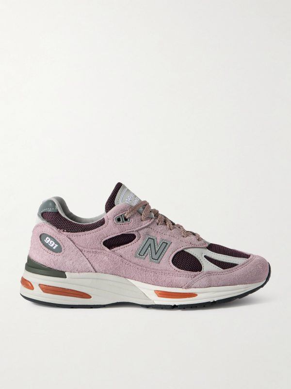 991v2 Suede and Mesh Sneakers 991v2 Suede and Mesh Sneakers
