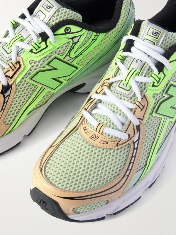 740 Metallic-Trimmed Mesh Sneakers - CU 740 Metallic-Trimmed Mesh Sneakers - CU