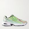740 Metallic-Trimmed Mesh Sneakers 740 Metallic-Trimmed Mesh Sneakers