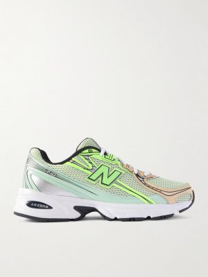 740 Metallic-Trimmed Mesh Sneakers 740 Metallic-Trimmed Mesh Sneakers