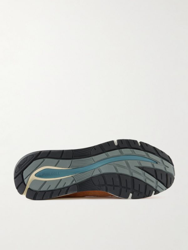 991V2 Mesh and Leather-Trimmed Suede Sneakers - E1