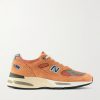991V2 Mesh and Leather-Trimmed Suede Sneakers
