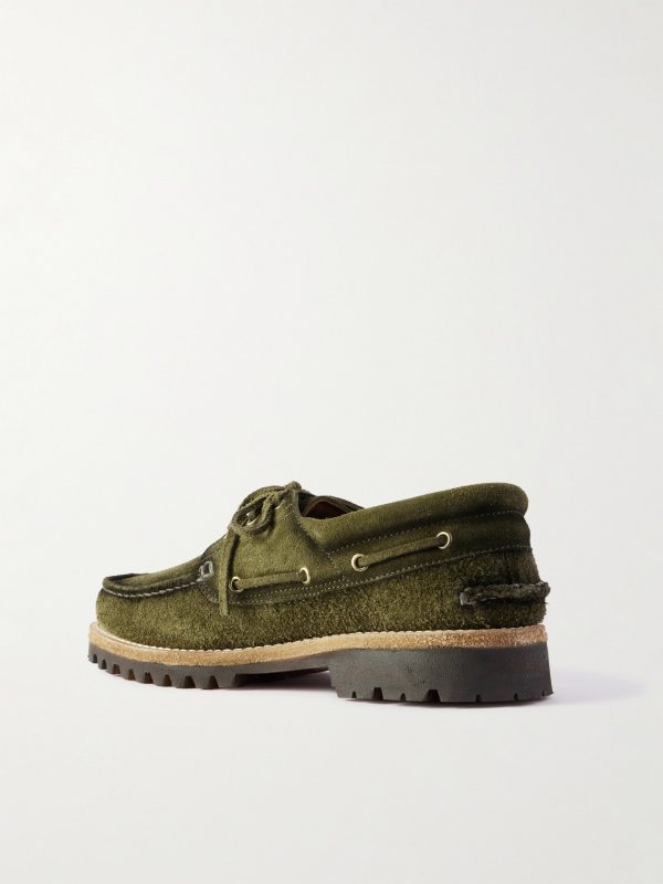 Heritage Flexi 001 Brushed-Suede Loafers - BK Heritage Flexi 001 Brushed-Suede Loafers - BK