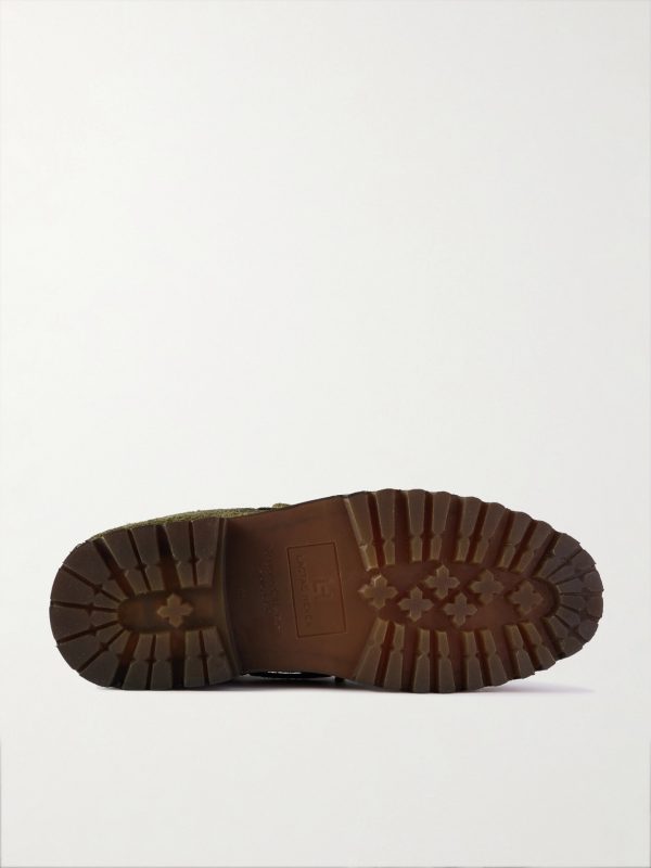 Heritage Flexi 001 Brushed-Suede Loafers - E1 Heritage Flexi 001 Brushed-Suede Loafers - E1