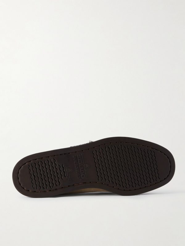 Docksides Portland Leather-Trimmed Suede Boat Shoes - E1
