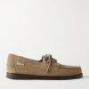 Docksides Portland Leather-Trimmed Suede Boat Shoes