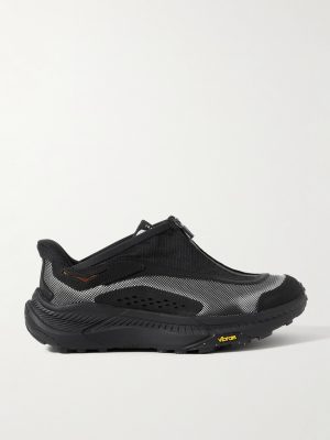 Stealth/Tech Project Transport Suede and Leather-Trimmed Ripstop Sneakers