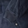 Fleece-Trimmed Denim Bomber Jacket - E1 Fleece-Trimmed Denim Bomber Jacket - E1