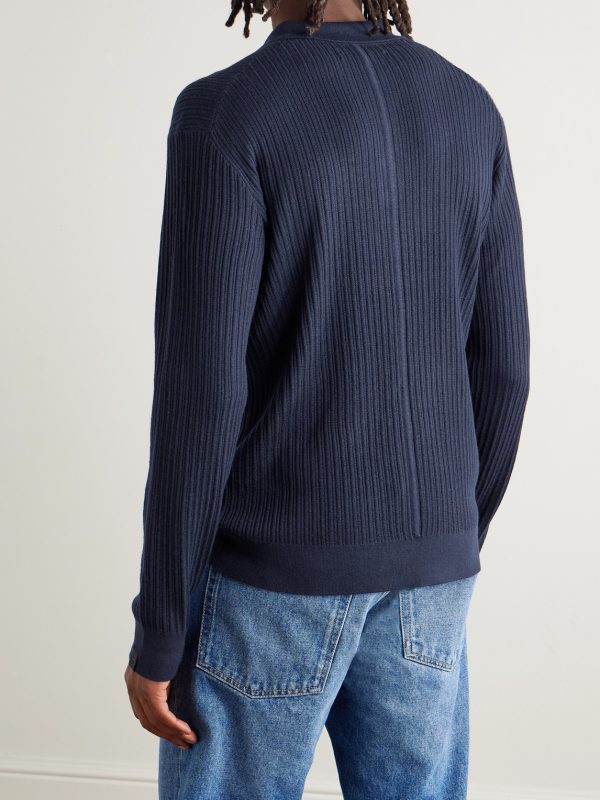 Crawford Wool and Cashmere-Blend Polo Shirt - BK Crawford Wool and Cashmere-Blend Polo Shirt - BK