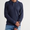 Crawford Wool and Cashmere-Blend Polo Shirt - FR Crawford Wool and Cashmere-Blend Polo Shirt - FR