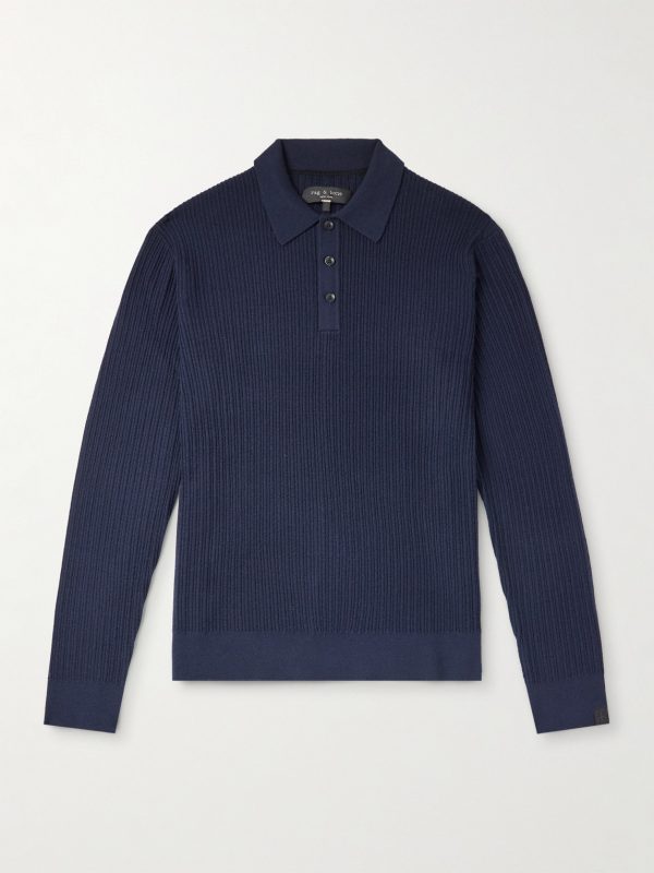 Crawford Wool and Cashmere-Blend Polo Shirt Crawford Wool and Cashmere-Blend Polo Shirt