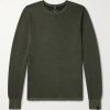 Gregory Honeycomb-Knit Merino Wool and Lyocell-Blend Sweater Gregory Honeycomb-Knit Merino Wool and Lyocell-Blend Sweater
