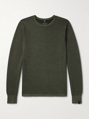 Gregory Honeycomb-Knit Merino Wool and Lyocell-Blend Sweater Gregory Honeycomb-Knit Merino Wool and Lyocell-Blend Sweater